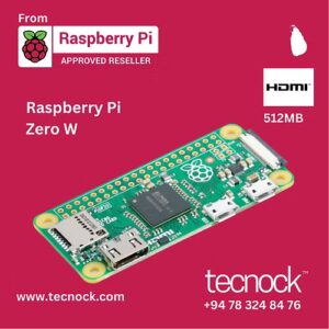 Raspberry Pi Zero W, WiFi/Bluetooth 4.1, Bluetooth Low Energy, HAT compatible 40