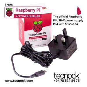 The official Raspberry Pi USB-C power supply Pi 4 with 5.1V sri lanka