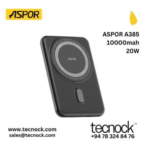 ASPOR A385 10000mAh 20W Mini Magnetic Wireless Power Bank sri lanka