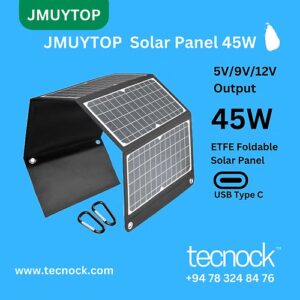 JMUYTOP 45W Camping Solar Panel Foldable Portable Lightweight Solar sri lanka