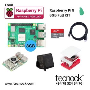 Raspberry Pi 5 Official Original Model Pi5 8GB Full KIT (UK) sri lanka