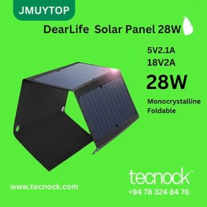 JMUYTOP 28WCamping Solar Panel Foldable Portable Lightweight Solar